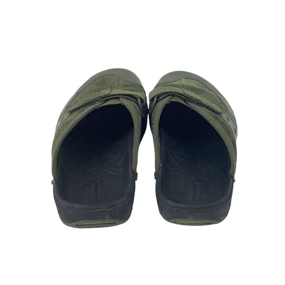Earth Kalso Negative Heel Suede & Leather Clogs Green Women’s Slip-On Shoes Sz 6 - Picture 4 of 9